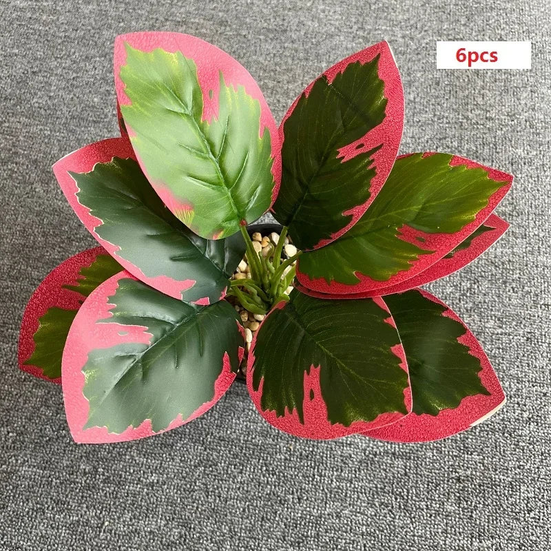 feuilles de phénix artificielles décoration verte en plastique - vue 40 sur 40