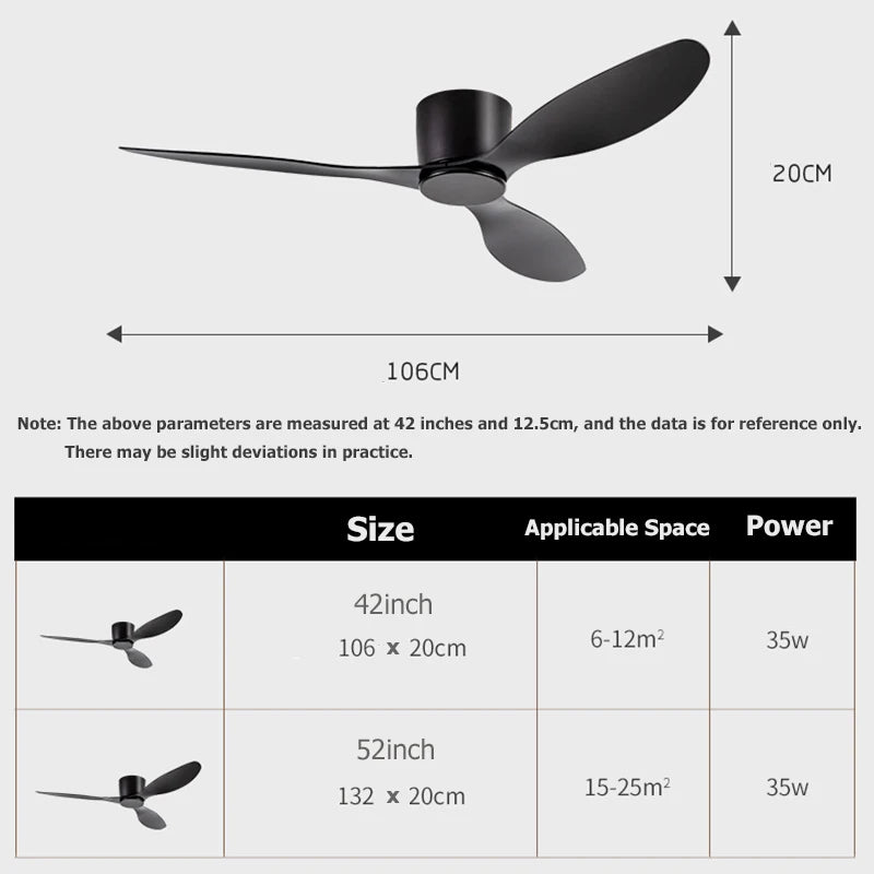 Ventilateur de plafond moderne avec moteur à courant continu - vue 10 sur 14