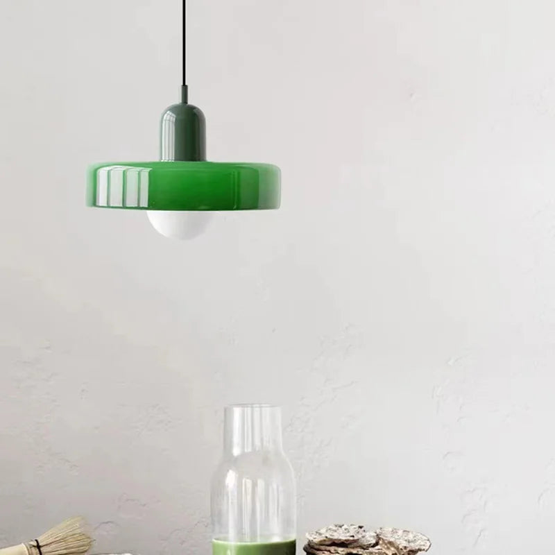 suspension moderne en verre pour luminaires