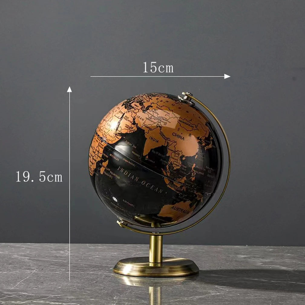 carte rétro du globe terrestre pour décoration éducative - vue 6 sur 9