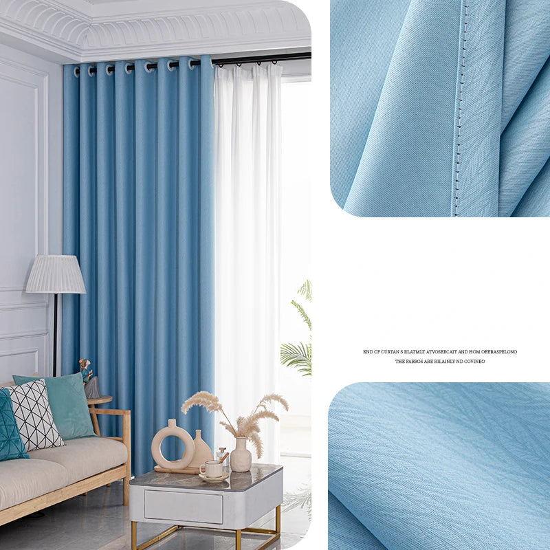 Rideau occultant léger motif floral style moderne salon