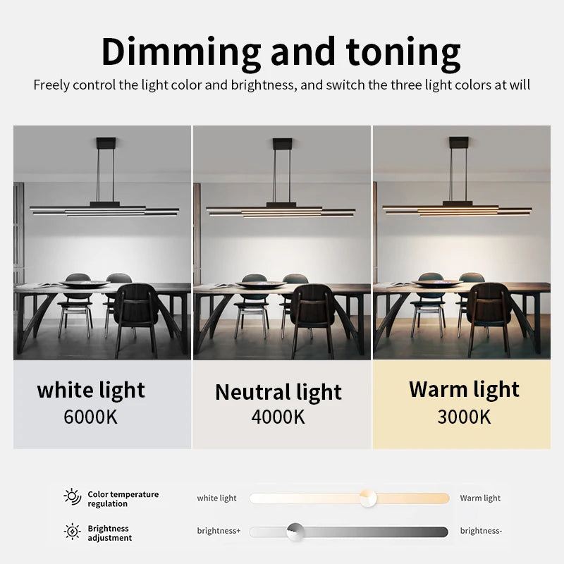 lustre moderne design nordique lumineux pour bar et restaurant - vue 5 sur 9