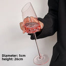 Verre champagne col incliné style vintage cristal