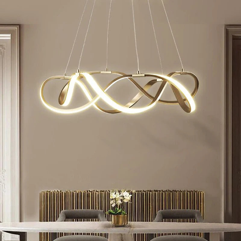Lustre LED suspendue moderne style europe du nord - vue 5 sur 12