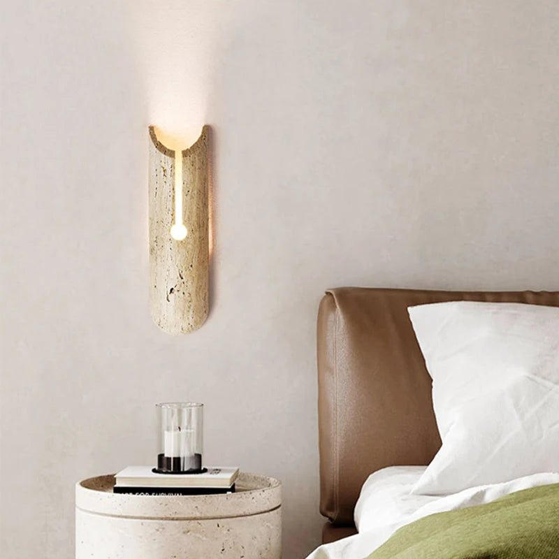 Applique moderne simple pierre design atmosphère maison couloir frais chambre lumières décoratives - vue 3 sur 6