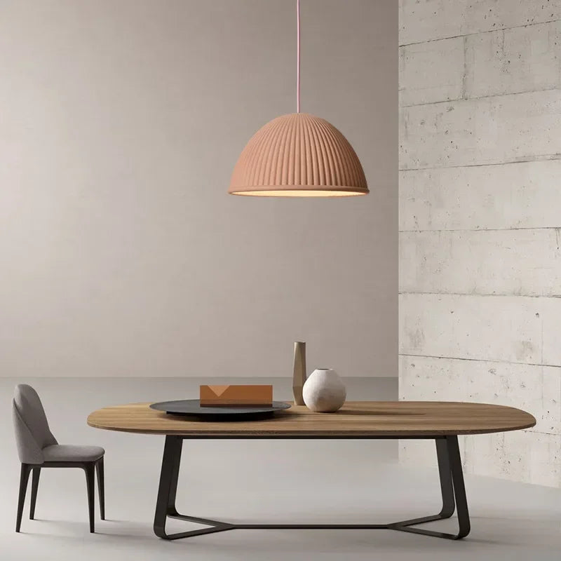 lampes suspendues led nordiques macaron résine décoration intérieure simple