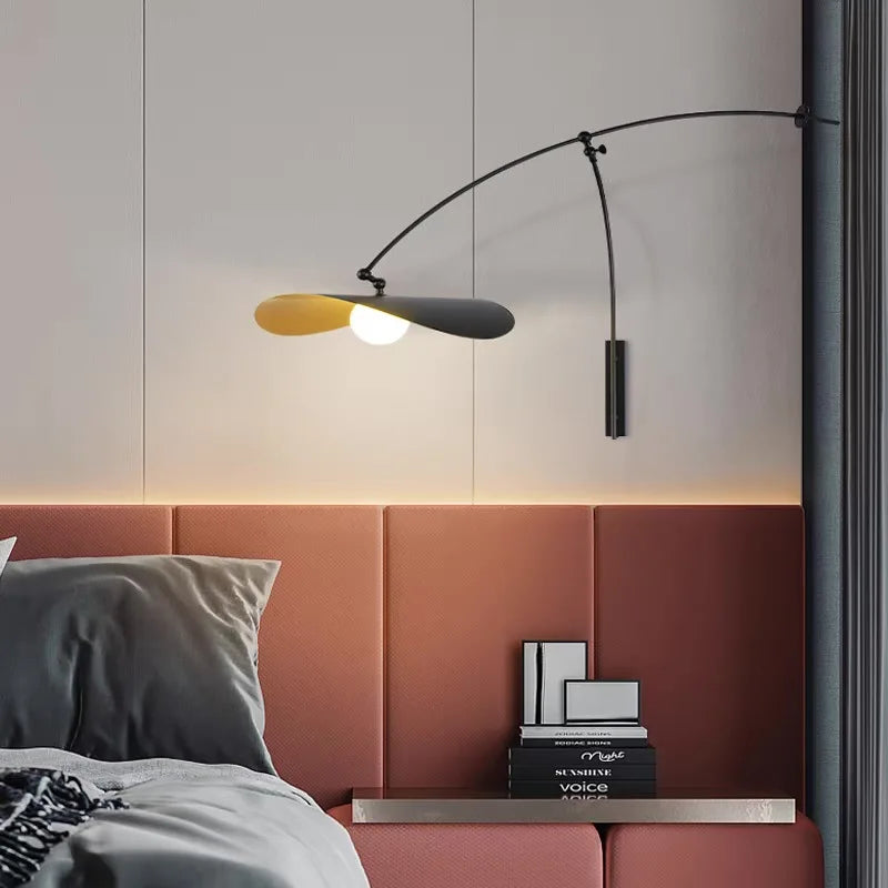 applique de lecture à bras long minimaliste rotative - vue 5 sur 8