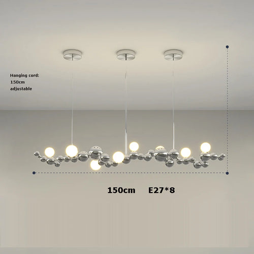 lustre led design moléculaire à intensité variable tendance 2024