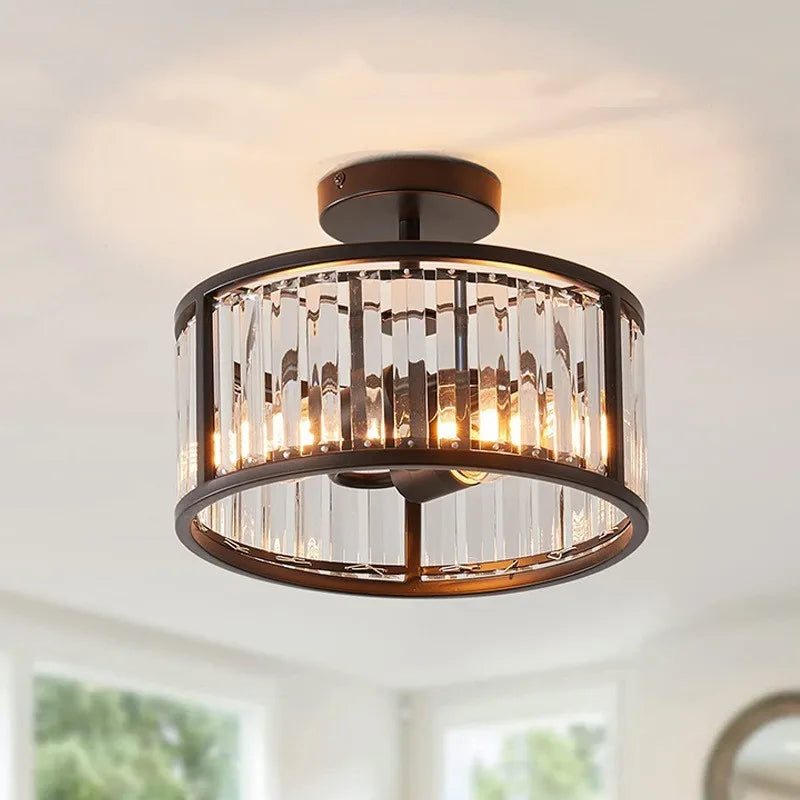 plafonnier industriel rétro style nordique pour éclairage décoratif - vue 3 sur 10
