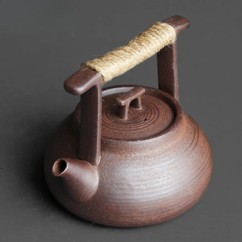 Théière céramique style roche zen chinoise artisanale individuelle