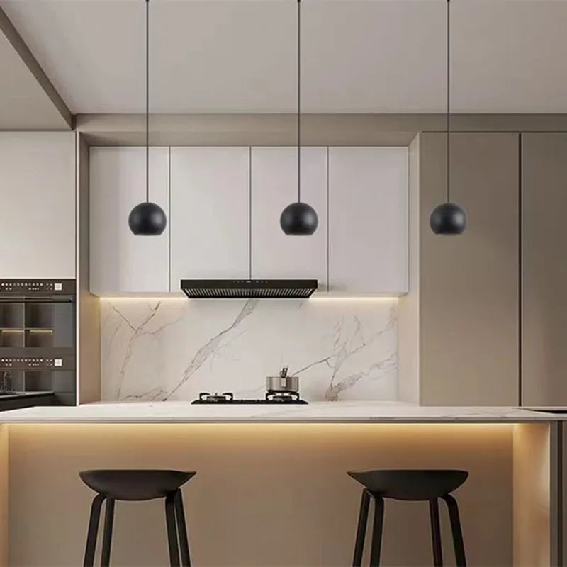 suspension boule simple moderne pour café bar - vue 7 sur 8