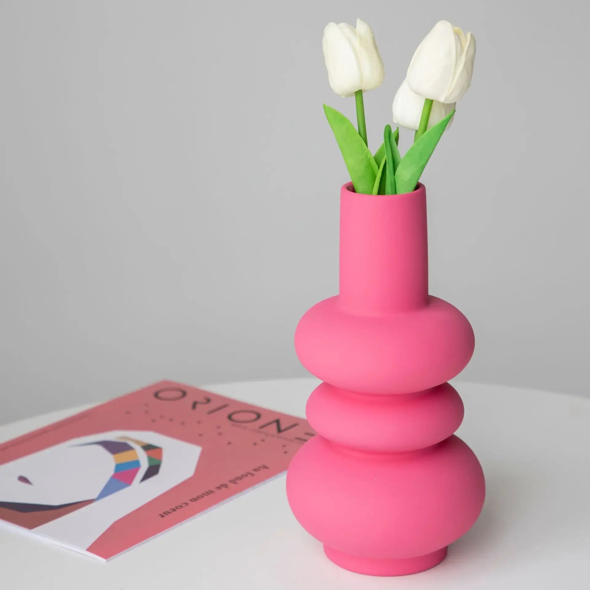 vase créatif en céramique pour décoration florale moderne - vue 4 sur 7