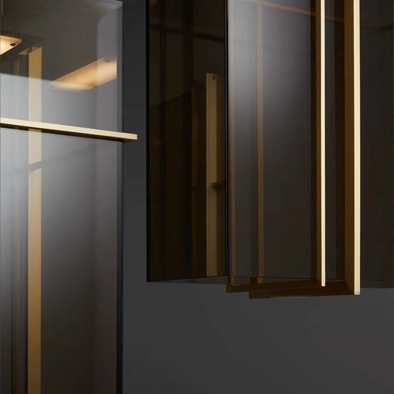 suspension led minimaliste design italien en verre - vue 6 sur 11