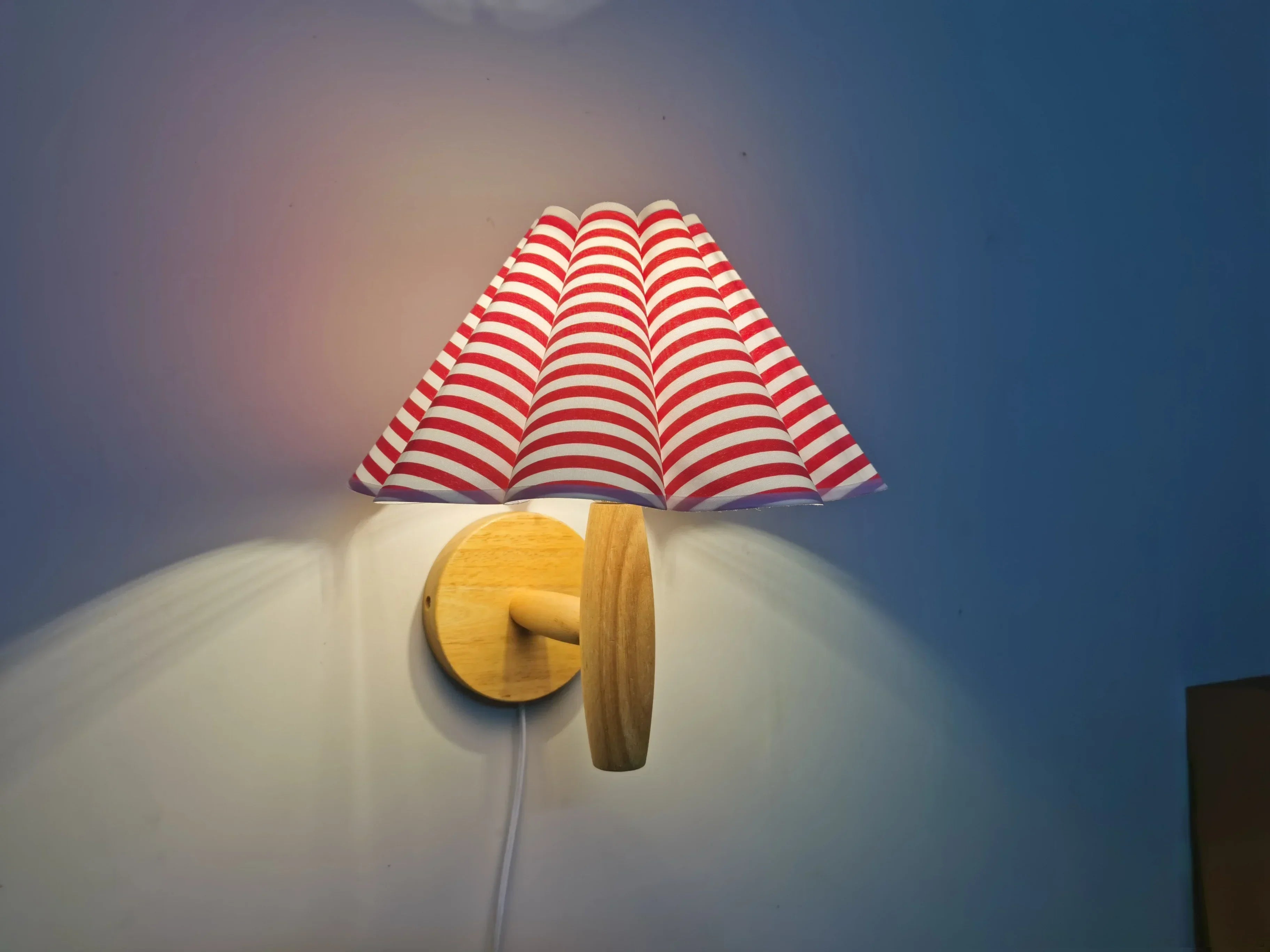 Applique murale Led en bois avec interrupteur - vue 5 sur 14