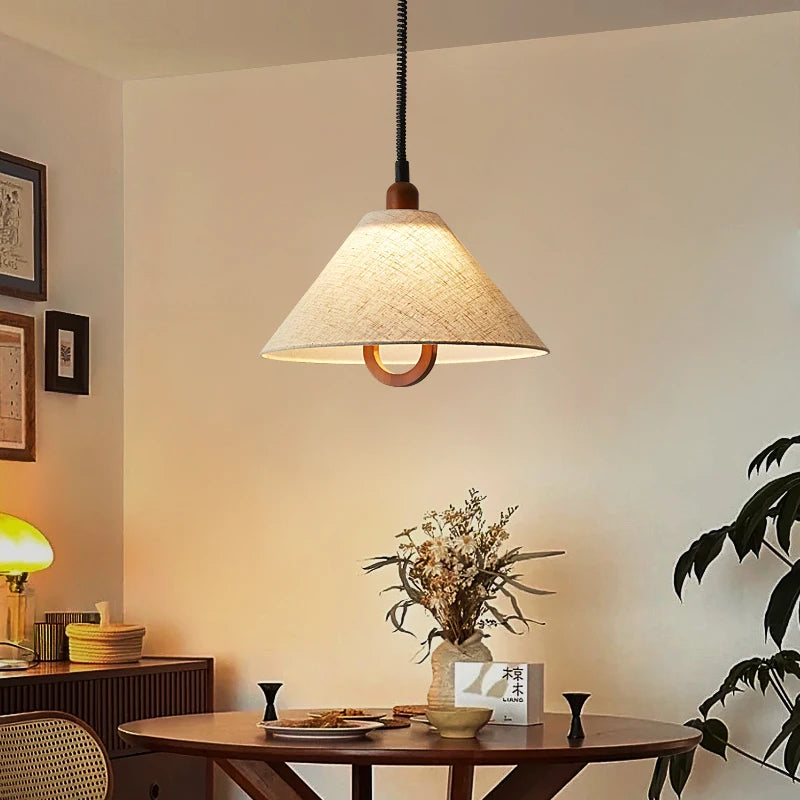 lustre en corde de chanvre rétro minimaliste pour intérieur médiéval