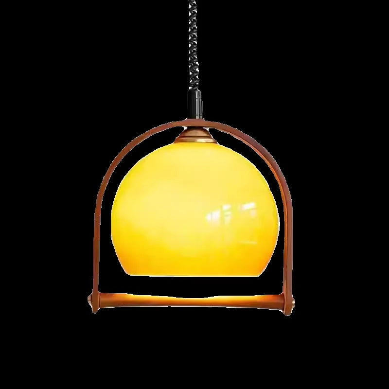 lustre en verre médiéval pour éclairage suspendu décoratif - vue 6 sur 7