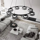 Lustre moderne luminaire suspendu lustre pour la cuisine lampes suspendues pour salon éclairage intérieur en verre