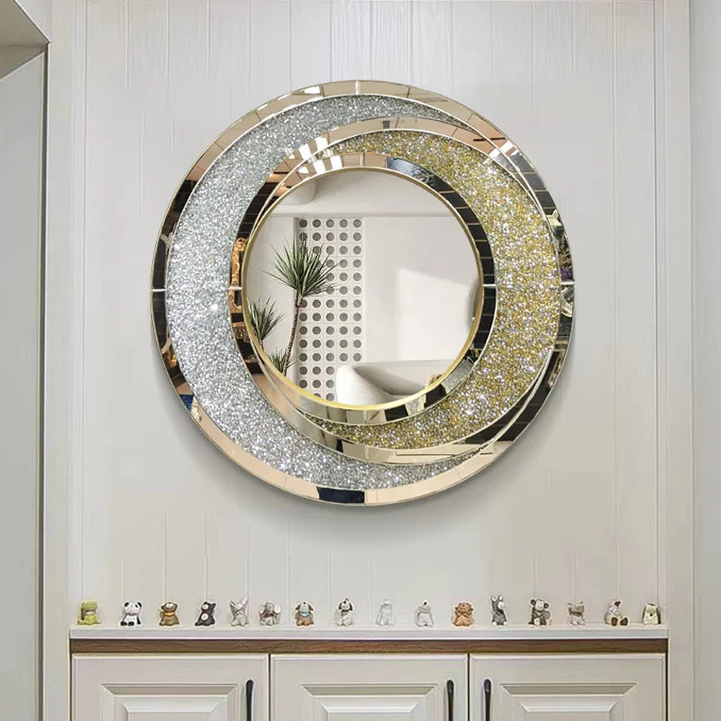 miroir rond de luxe à suspendre pour décoration intérieure - vue 5 sur 6
