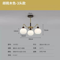 Style chinois salon lustre kaki Style chinois chambre lampes Simple nordique crème Style journal Restaurant Led lumière
