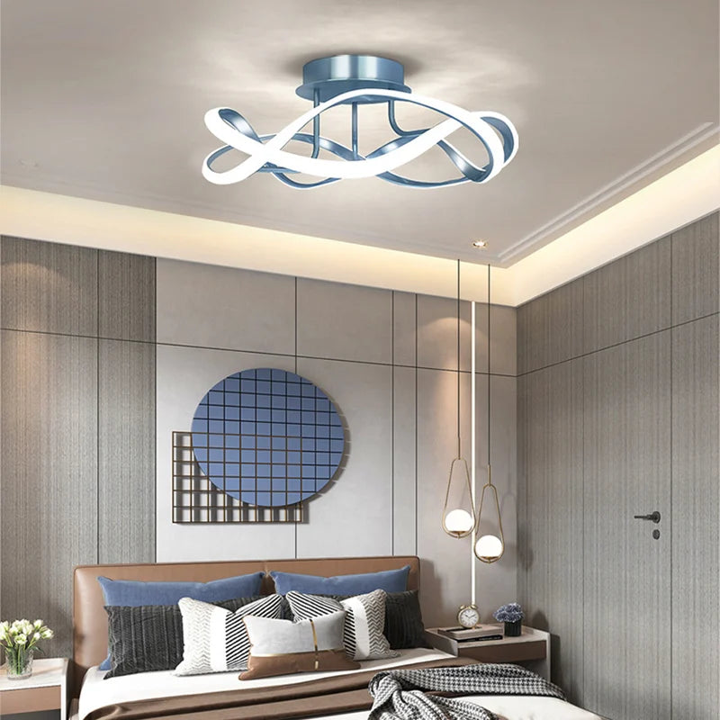 Plafonnier LED modernes pour salon salle à manger couloir chambre cage à oiseaux intérieur décor à la maison - vue 6 sur 10