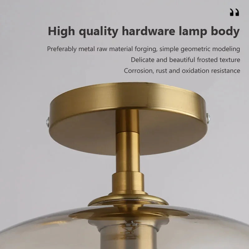 Plafonnier led verre minimalist moderne - vue 7 sur 11