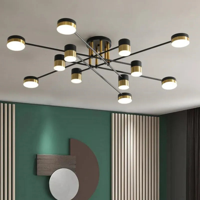 lustre à led design nordique moderne pour intérieur - vue 4 sur 11