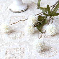 5 têtes de pissenlit fleurs artificielles pour décoration mariage fête