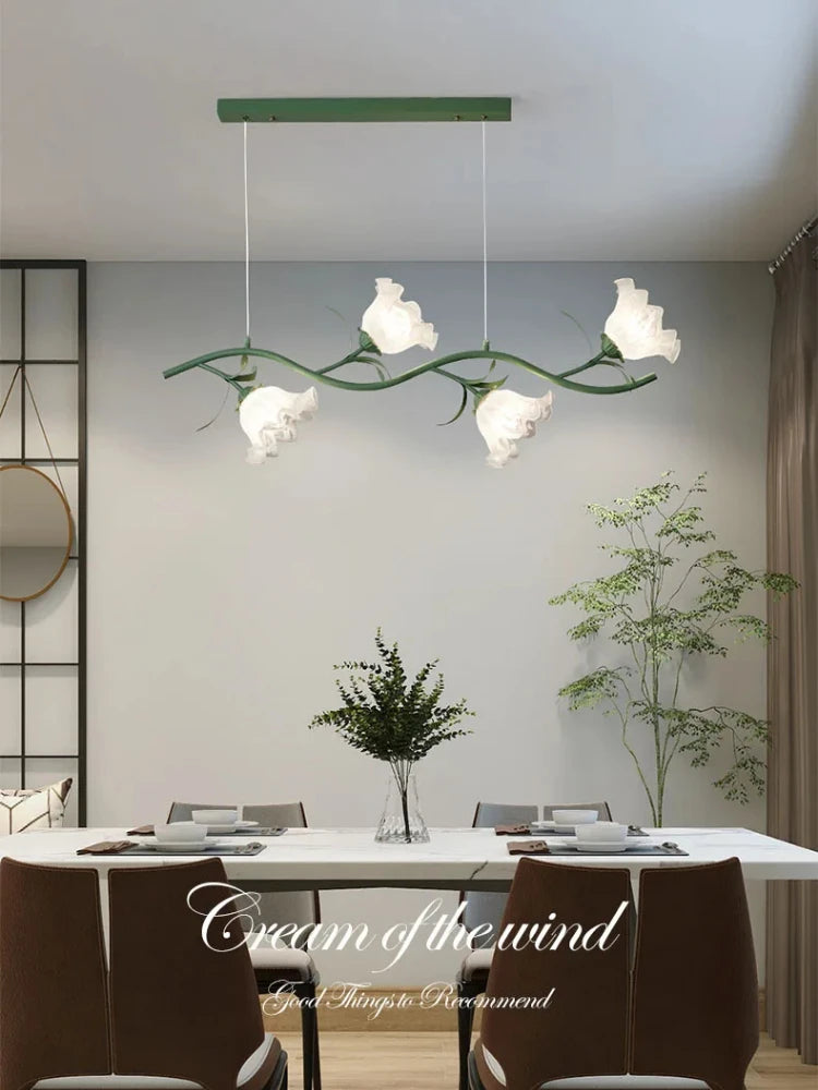 suspension à fleurs de style pastoral pour décoration intérieure - vue 6 sur 14
