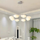 Lampe lustre nuage vert télécommande salle manger