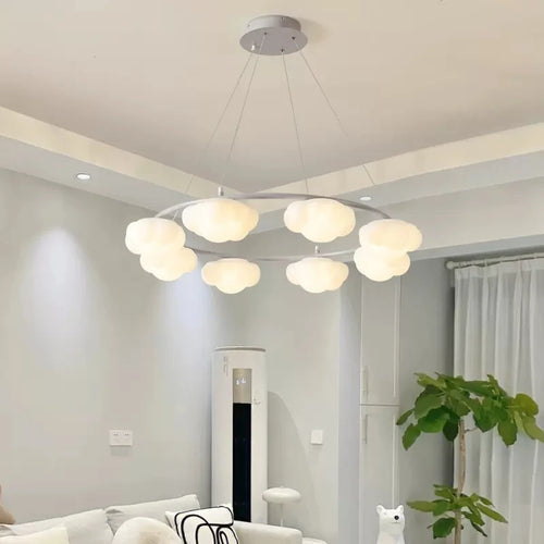 lustre en forme de nuage avec télécommande pour enfants