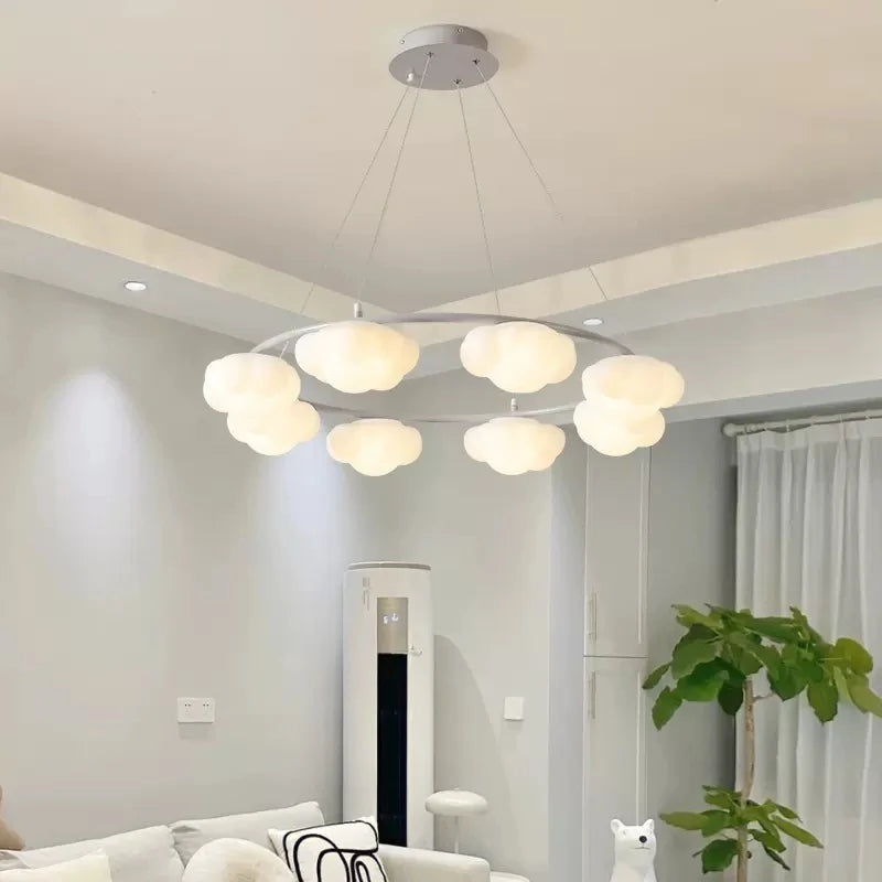 lustre en forme de nuage avec télécommande pour enfants - vue 4 sur 14
