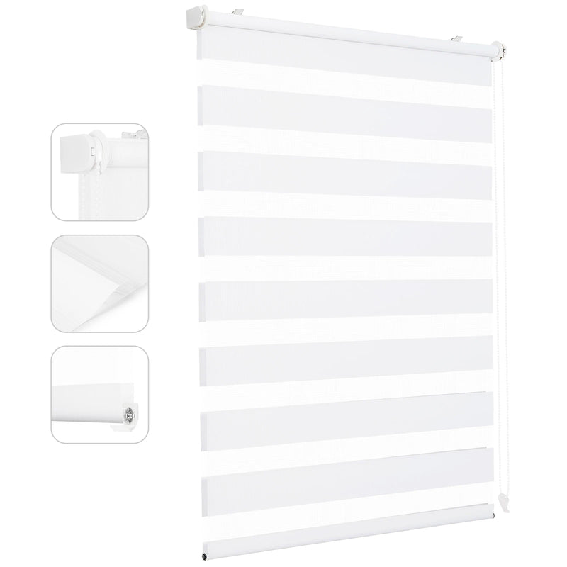 Store enrouleur double occultant sans percage pour fenetre