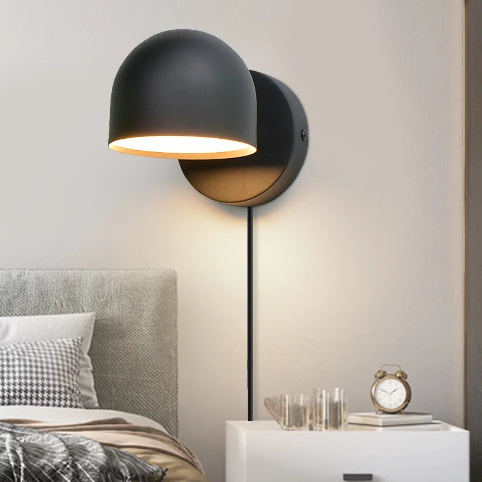 applique murale led avec variateur tactile et prise intégrée - vue 2 sur 16
