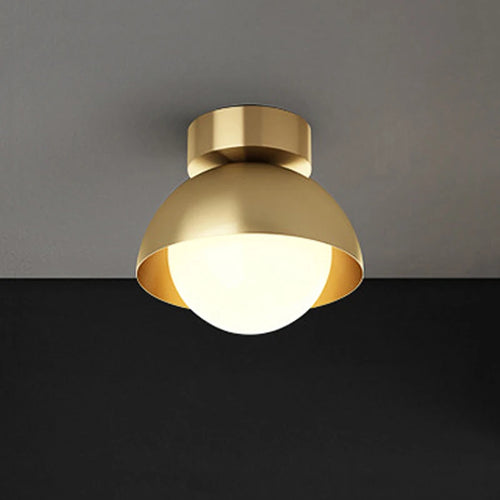 lampe de couloir en cuivre moderne et minimaliste à trois couleurs