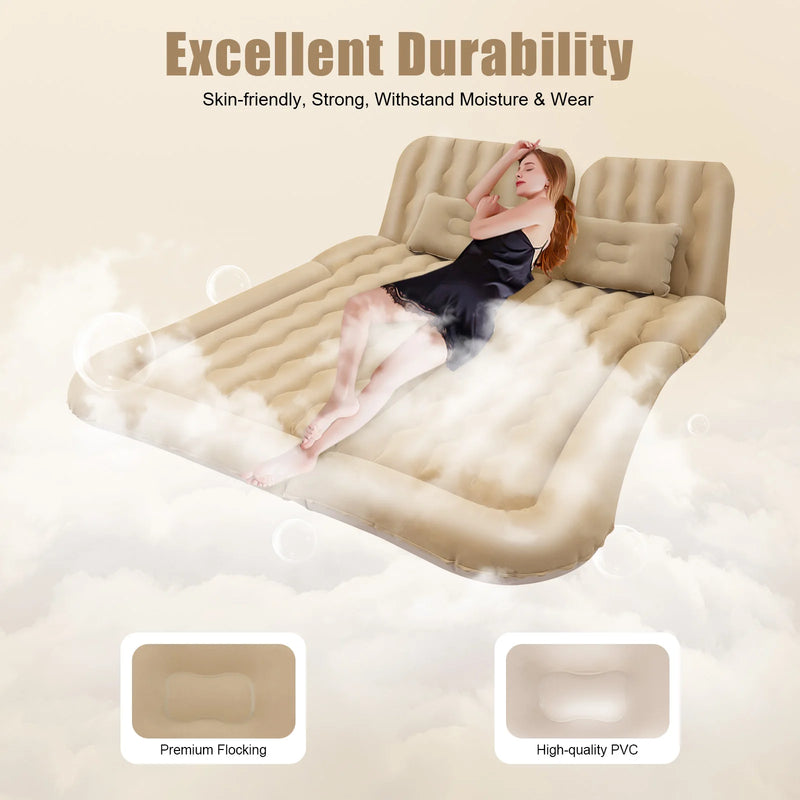 matelas gonflable 2 en 1 pour camping voiture et voyage