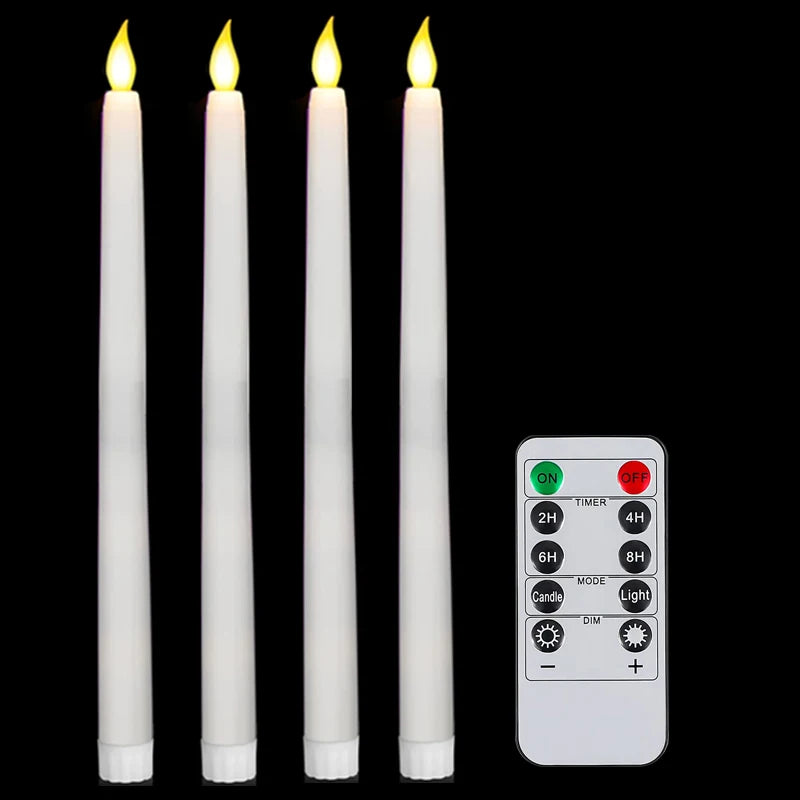 lot de 4 à 72 bougies LED scintillantes sans flamme avec télécommande - vue 12 sur 14