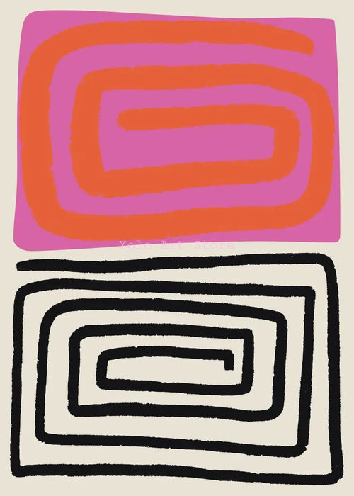 reproduction d'affiches abstraites colorées sur toile décoratives