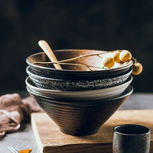 Bol ramen japonais céramique motif traditionnel porcelaine maison