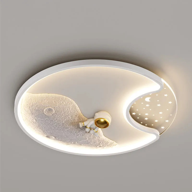 plafonnier led astronaute moderne pour chambre d'enfants - vue 4 sur 10