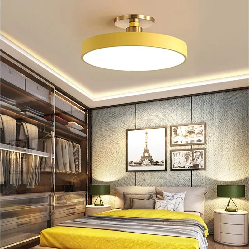 Plafond moderne à LEDs lustre Makaron plafonniers salon chambre étude salle enfant couloir maison intérieur lampes nordiques éclairage