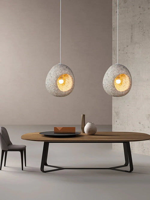 suspension led nordique wabi sabi simple et créative personnalisée