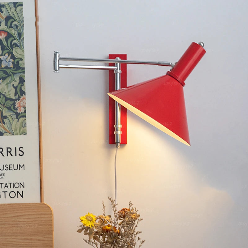 applique murale vintage rotative lampe de lecture rétro - vue 4 sur 8