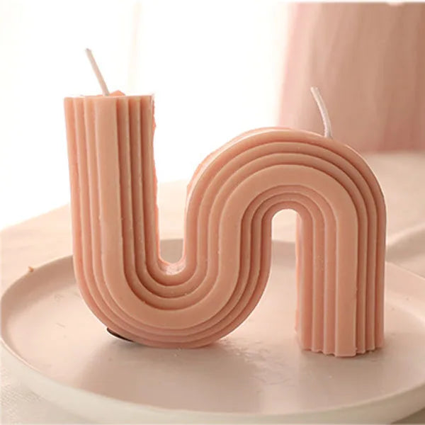 bougies parfumées géométriques en forme de u pour décoration intérieure - vue 26 sur 27