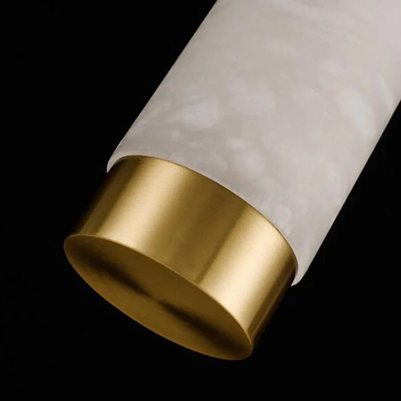 Lustre en cuivre de forme longue de luxe Décor - vue 6 sur 10