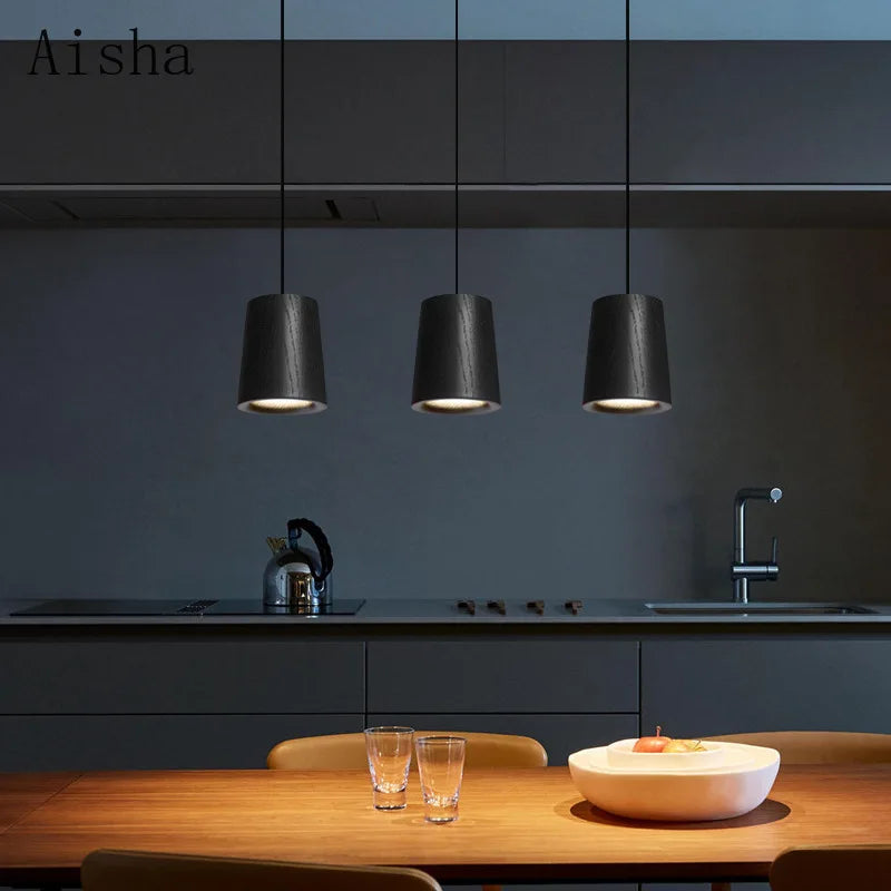 suspension en bois de frêne pour décoration moderne et chaleureuse - vue 5 sur 8