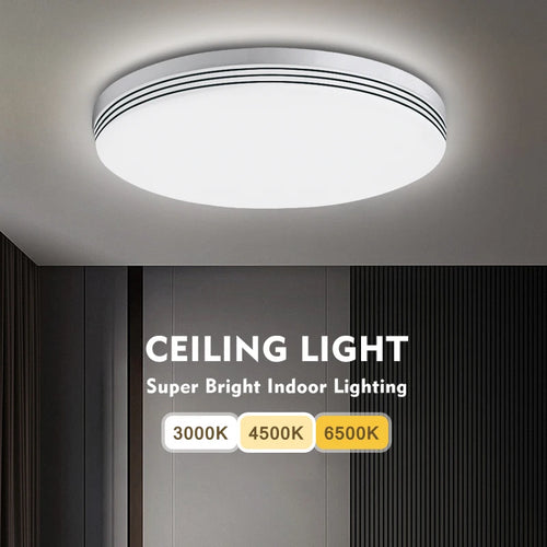 plafonnier moderne rond led pour éclairage maison salon cuisine