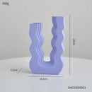 vase en céramique décoratif style morandi pour fleurs