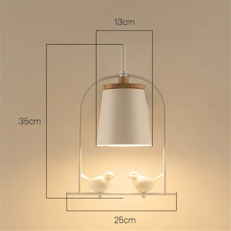 applique murale moderne led en forme d'oiseaux pour décoration - vue 5 sur 12