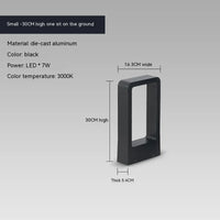 LED10W éclairage pelouse lampe extérieure étanche IP65 en alliage d'aluminium de Style chinois en forme d'arc parc Villa jardin paysage décoration