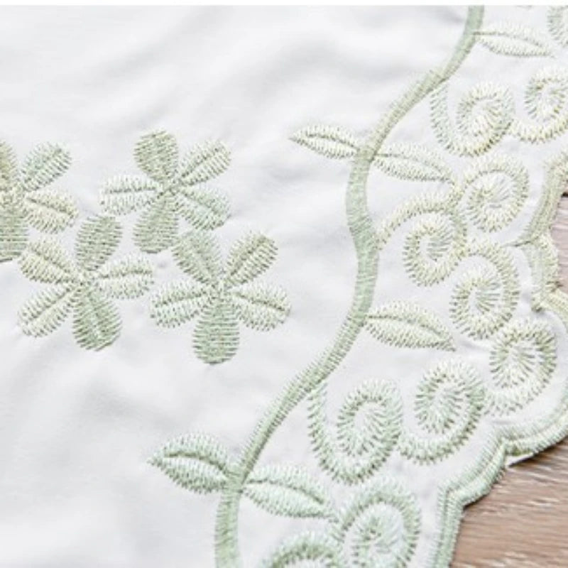 Voilage tulle brodé floral décoratif pour salon cuisine